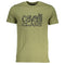 Cavalli Class Bold Black Logo Green T-Shirt l